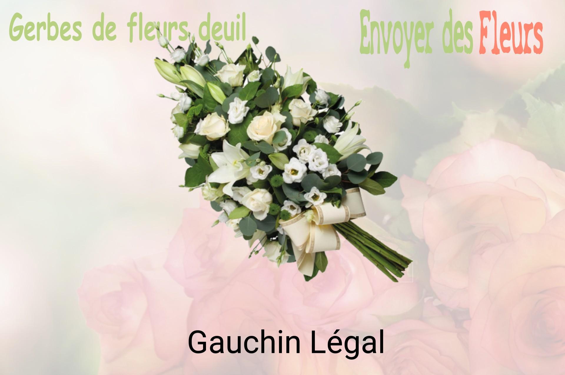 Gerbe de fleurs de deuil livrée à Gauchin-Légal